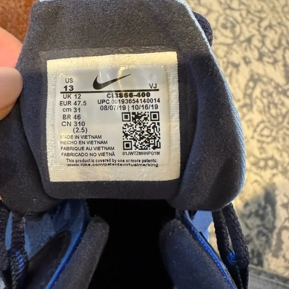 Nike Air7c react c13866-400   - Pacific Blue - Picture 7 of 7